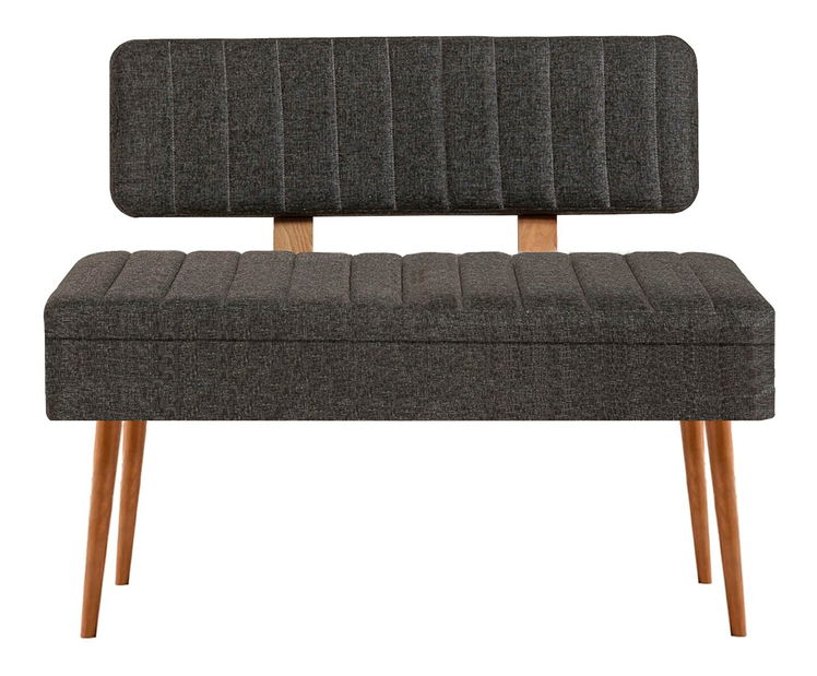 Lavice Vlasta 2 (atlantická borovice dřevo + antracitová) (s úl. prostorem)