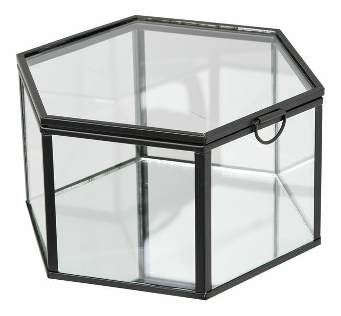 Úložný box 2 ks Tuveta (čirá + černá)