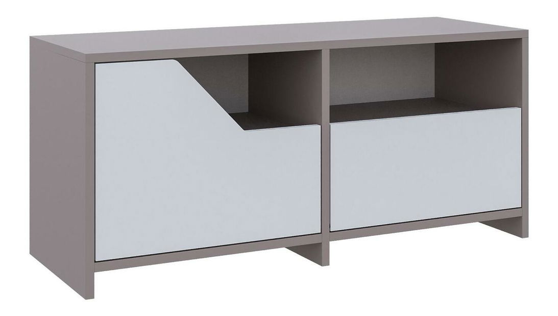 Botník (skříňka na boty) Todeba (světlá mocha + bílá)