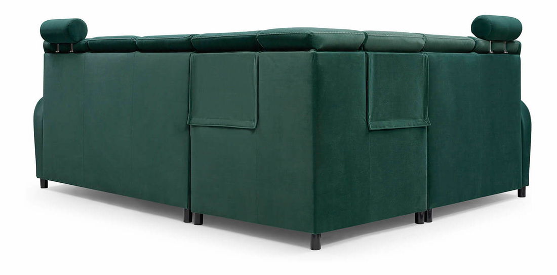 Rohová sedací souprava Dina (zelená) (P)