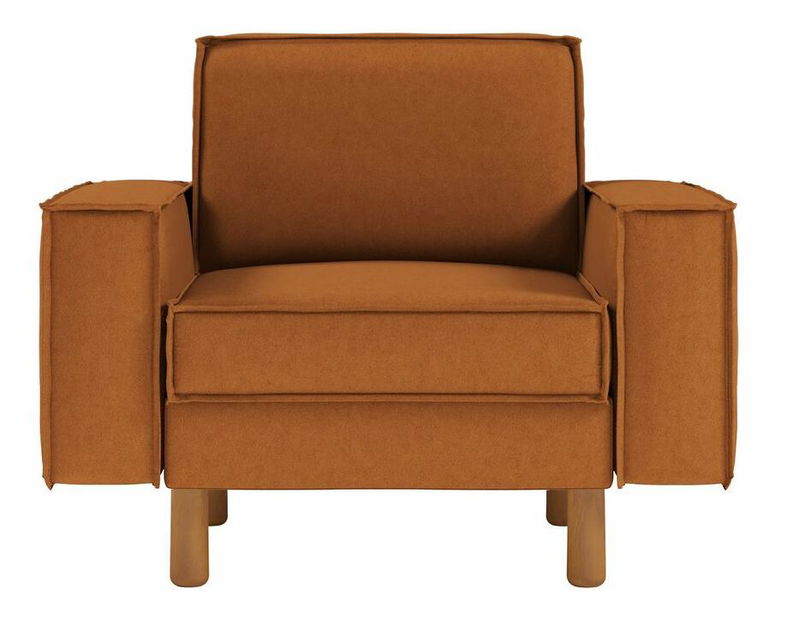 Křeslo Spary 1 (smetanová + ořech)