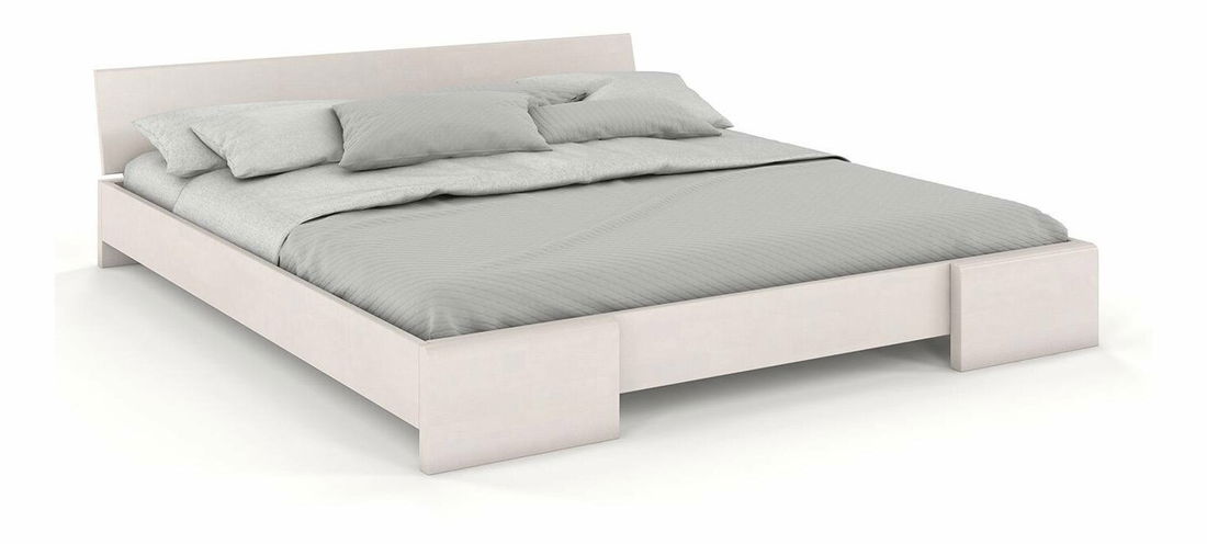 Manželská postel 160 cm Naturlig Blomst (buk) (s roštem)