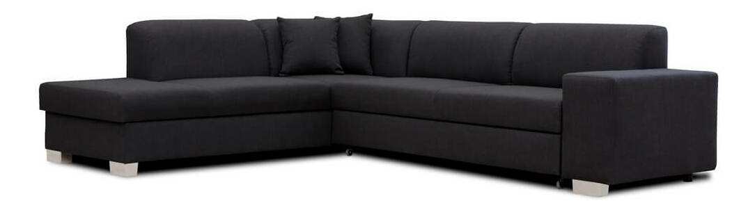 Rohová sedací souprava Dan (černá) (L)
