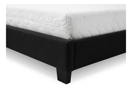 Manželská postel 180 cm Telosa New (béžová + černá) (s roštem)