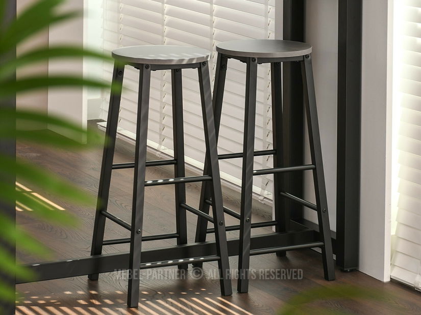 Barová židle Fukando (černá)