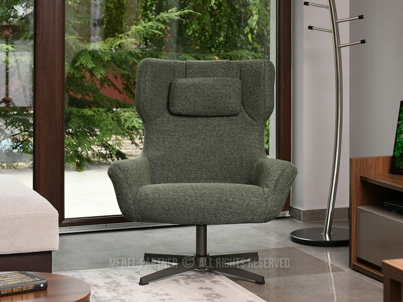 Křeslo Irma (zelená + grafit)