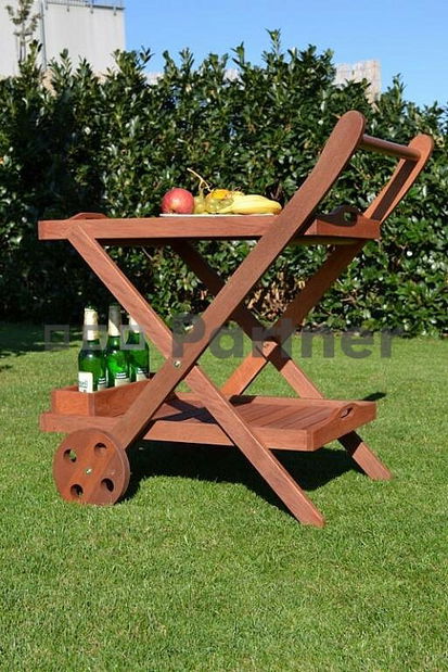 Zahradní servírovací stolek La Rochelle (Meranti)