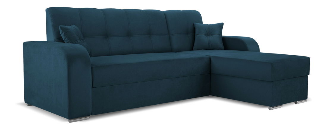 Rohová sedací souprava Ottawa (tmavě modrá) (P)