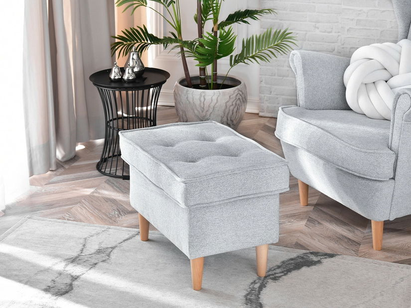 Křeslo ušák Margis (šedá)