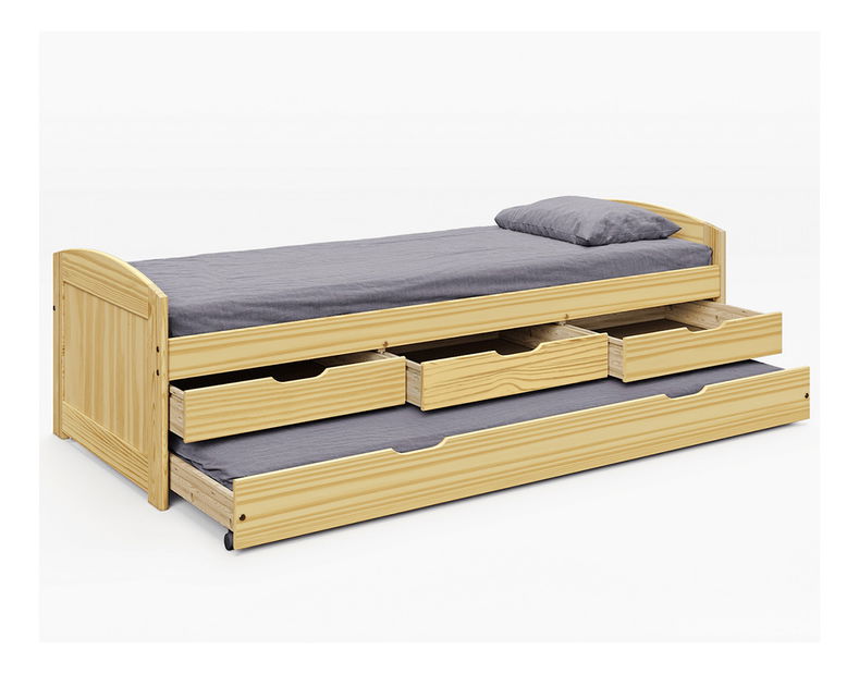 Jednolůžková postel 90x200 cm Marcy (hnědá)