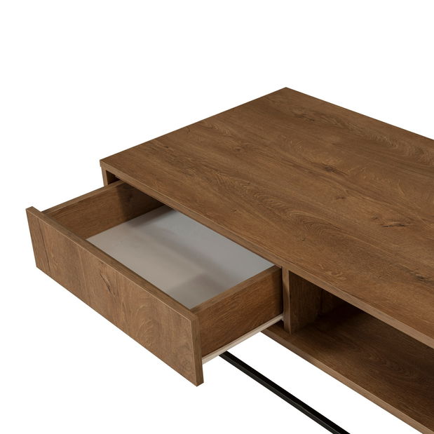 Souprava nábytku do obývacího pokoje Laxi 8 (ořech + černá)