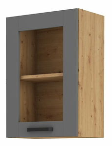 Horní kuchyňská skříňka Lucid 40 GS 72 1F (dub artisan + dustgrey)