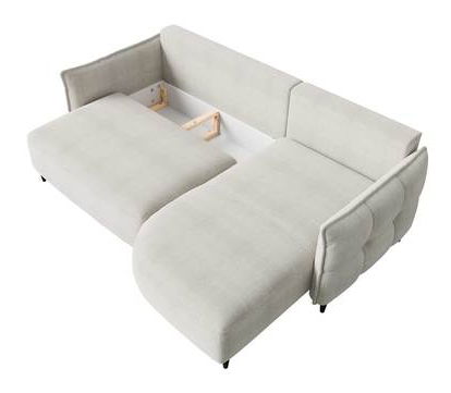 Rohová sedačka Evorde (šedá) (s úl. prostorem) (P)