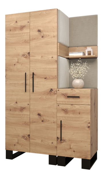 Předsíňová sestava Amanda 6 (dub artisan + béžová)