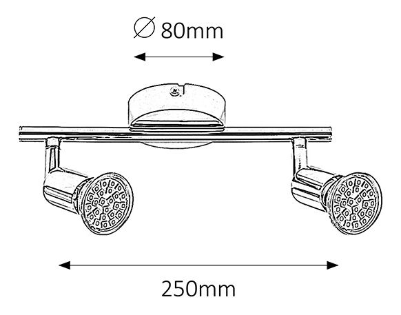 Bodové svítidlo Norton Led 6987 (chromová)