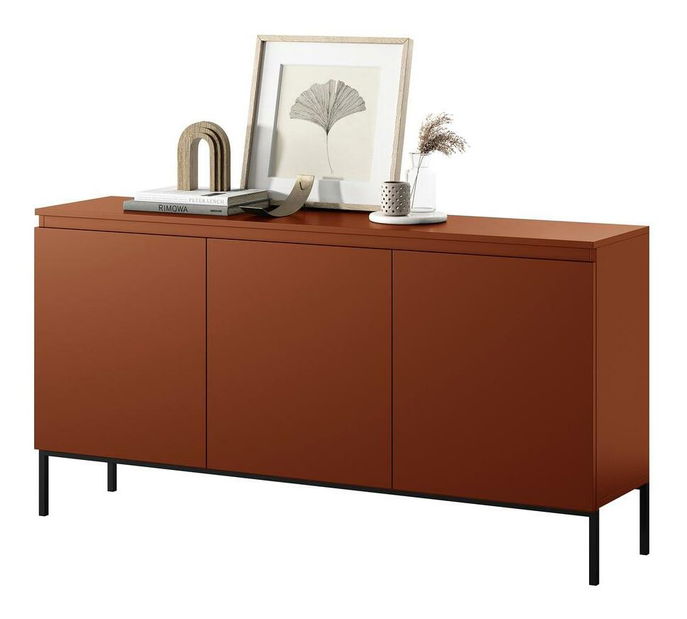 Skříňka Bennasi B3 (červená cihla + černá)