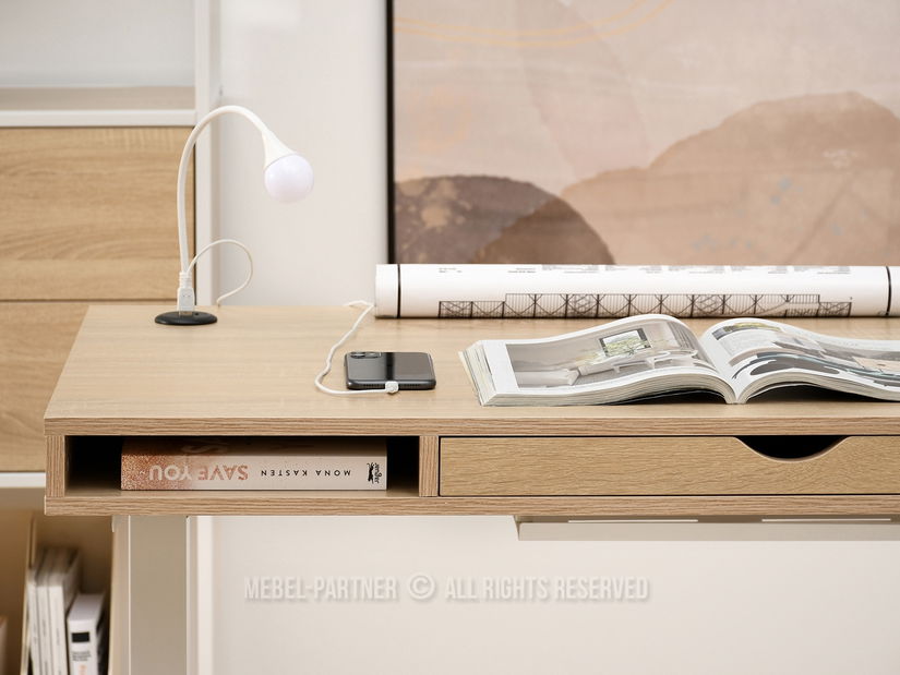 PC stolek Osto 120 (sonoma + černá)