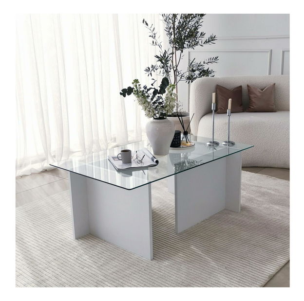 Konferenční stolek Elizei (bílá) *bazar