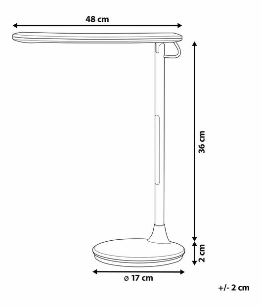 Stolní lampa Daleen (černá)