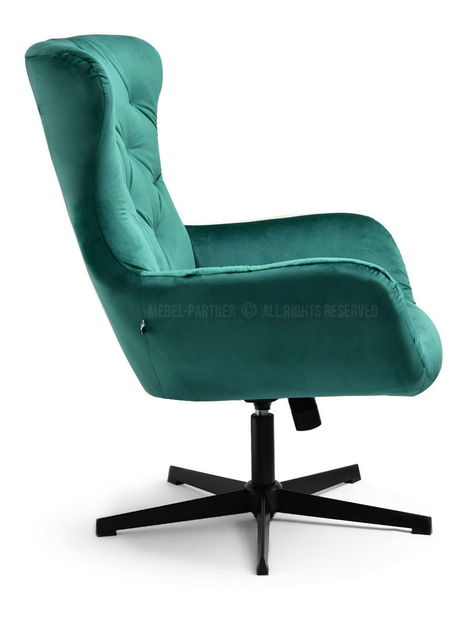 Křeslo Aaron (zelená + černá)