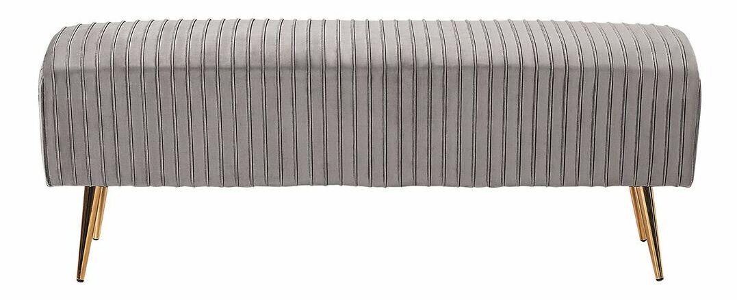 Lavice PETERSNE (zamat) (šedá)