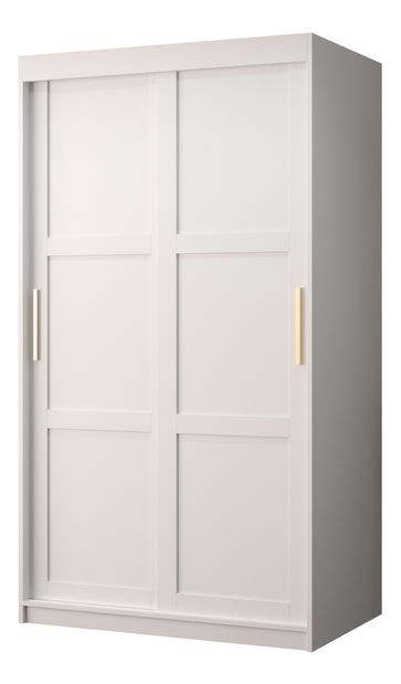 Šatní skříň Riven 1 100 (bílá matná)