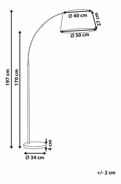 Stojanová lampa Yabas (černá)