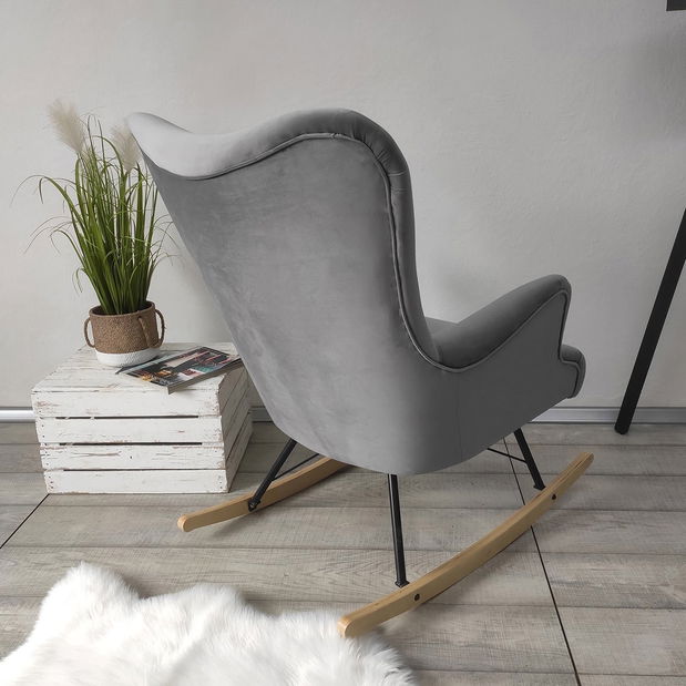 Houpací křeslo ve skandinávském stylu Aria (Magic Velvet 2217) *výprodej