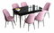 Jídelní set Hana (ořech barokní + růžová) (pro 6 osob)