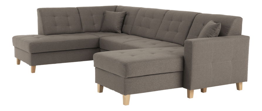 Rohová sedací souprava ve tvaru U Brudge (P)