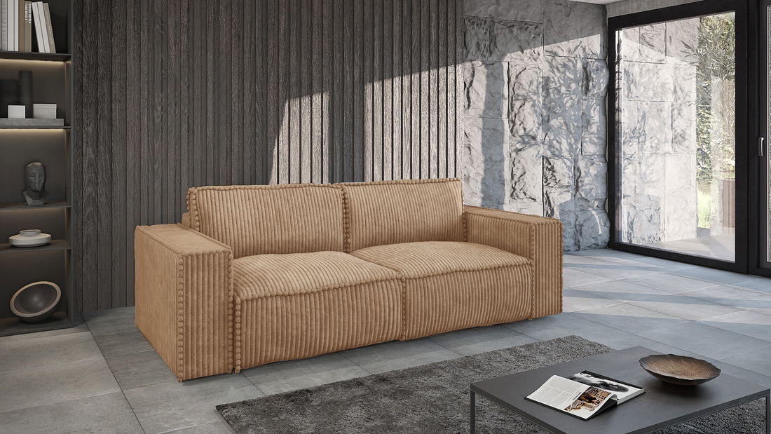 Pohovka třísedačka Tindara 3OS (pomerančová)