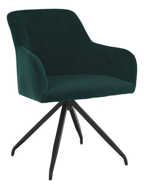Designové otočné křeslo Vavien (zelená)