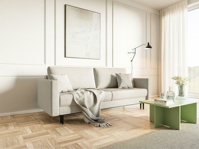 Pohovka trojsedačka Vallera (krémová + černá)