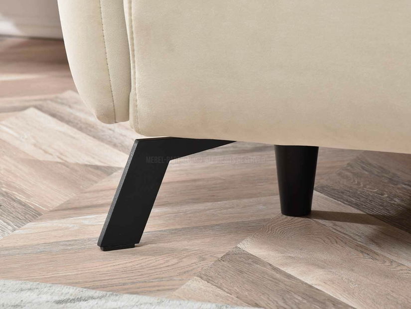 Pohovka dvousedačka Lasciare (béžová + černá)