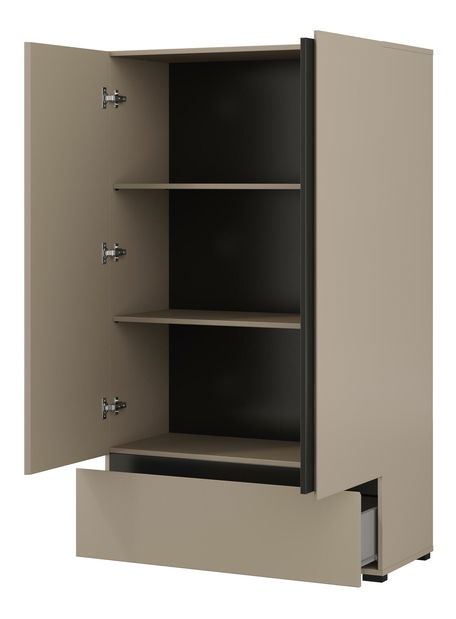 Policová skříň Crossroad S38 (congo + černá)