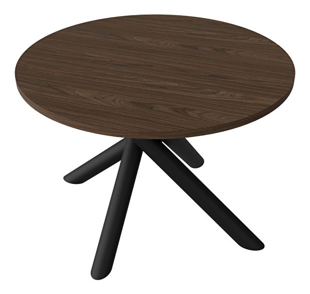 Kulatý jídelní stůl 110 cm Ossla (ořech)