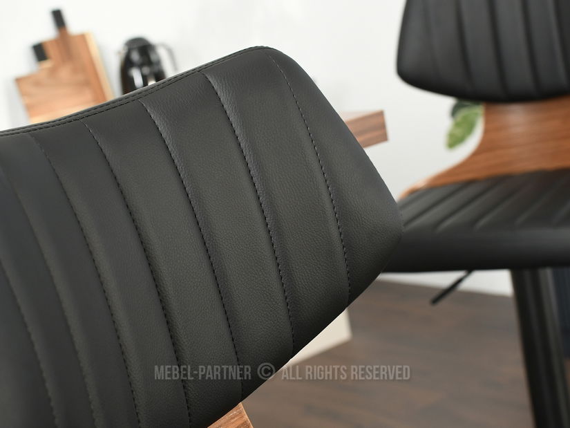 Židle Heroe (ořech tmavý + černá)