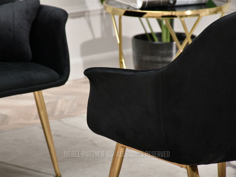Křeslo Osmol F (černá + zlatá)
