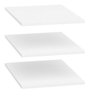 Sada 3ks polic do šatní skříně BRW Nepo Plus 36 (bílá)