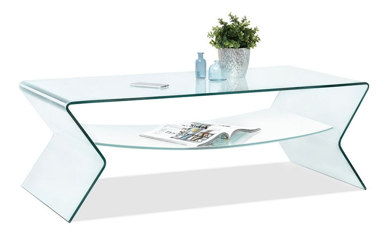 Konferenční stolek Spinal Xl (transparentní)