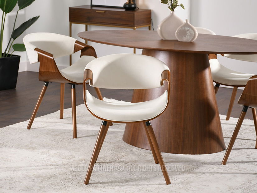 Židle Bjorn K (bílá + ořech) *bazar