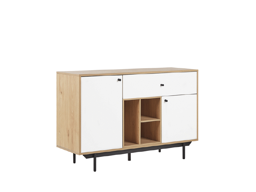 Komoda IMPERA (dub + bílá)