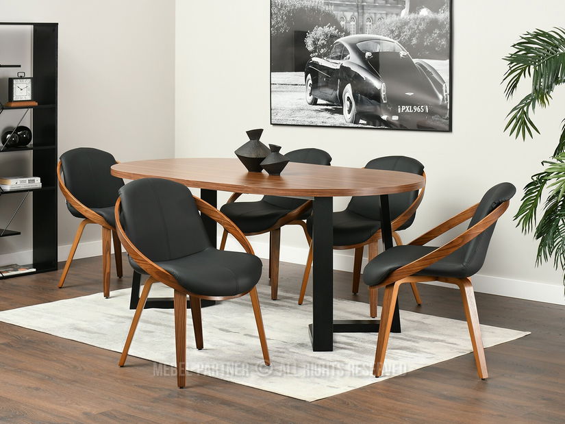 Židle Lila K (černá + ořech)