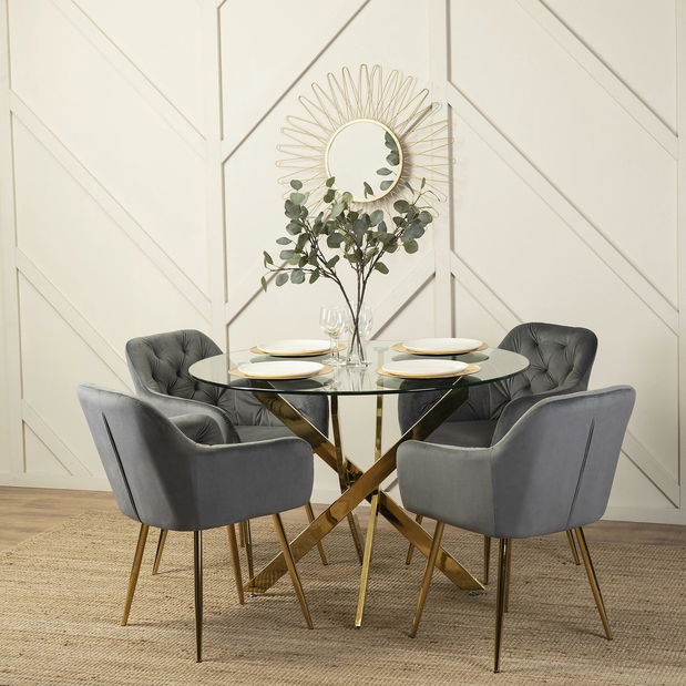 Jídelní židle Respaldar (šedá)