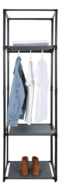 Šatníkový regál Dom (černá)
