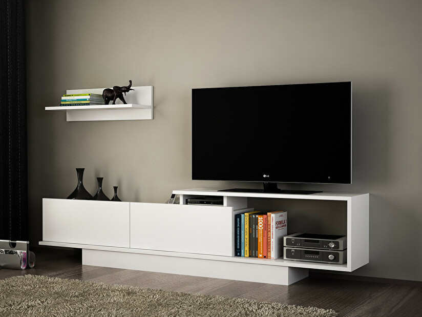 TV stolek/skříňka Atos (bílá)