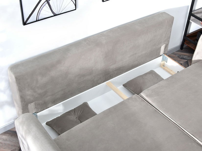 Pohovka dvousedačka Bacteria (béžová + černá)