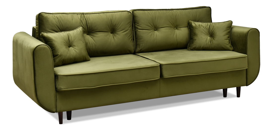 Pohovka dvousedačka Bacteria (zelená + černá)