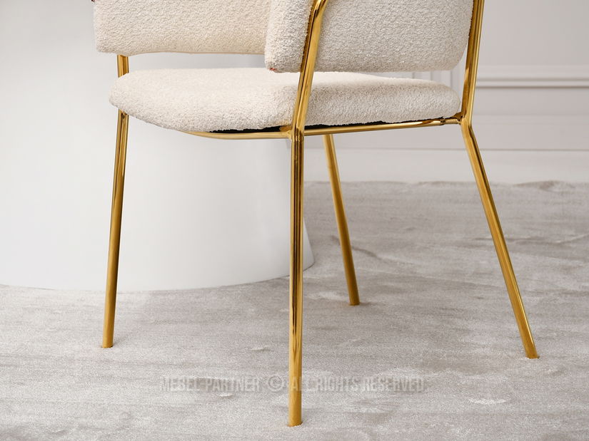 Židle Sorento (krémová + zlatá)