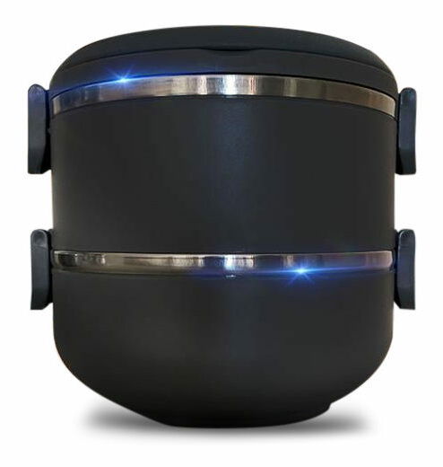 Set obědářů (2 ks.) Patty 2 (šedočerná)